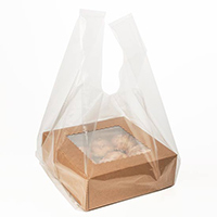 Clear Poly Handle Bag