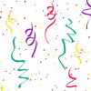 G5PC1 Sacs à pliure latérale imprimés confettis 12,5/2x4x29 cm. 