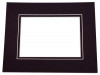 Double Passe Partout Noir/Noir 26.25 x 33.75cm pour le découpage intérieur. 40.6 x 50.8cm (25 Pièces) [MD30041]