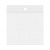 Sachets zip à transparence cristalline avec rond pour suspension 5,1 x 5,1cm (100 Pièces) [ZR22]