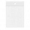 Sacs zip à transparence cristalline avec trou de suspension européen + trou d'aération 15,2 x 22,9cm (100 Pièces) [ZR69V]