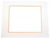 Double Passe Partout Ivoire/Or 7 x 12cm pour le découpage intérieur. 12.7 x 17.8cm (10 Pièces) [MD20070]