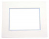 Double Mat. Ivory/Light Blue 27 x 34cm Inner Cut 40.6 x 50.8cm (10 Pieces) [MD20030]