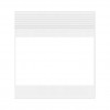 Sacs zip avec fenêtre d'écriture blanche Qualité Supérieure 10,2 x 10,2cm (100 Pièces) [4WE44] 