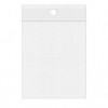 Sacs zip transparents en polyéthylène basse densité avec rond pour suspension 10,2 x 15,2cm (100 Pièces) [4PR46]