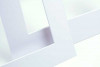 Passe partout Blanc 19 x 29cm pour le découpage intérieur. 30.5 x 40.6cm (10 Pièces) [MS20211]