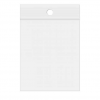 Sachets zip à transparence cristalline avec rond pour suspension 4,4 x 10,2cm (100 Pièces) [ZR13Q4]