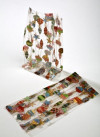 Sacs à pliure latérale imprimés décorations de noël 10.2 x 6.4 x 24.1cm (100 pièces) [G4ORN]