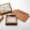 boite en kraft marron avec fenètre 11.4 x 2.2 x 14.9cm (25 Pieces) [WKR247]