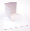Carte "Basis" Vierge Blanche 14.0 x 10.8cm (50 pièces) [PC201]