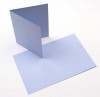 Carte "Basis" Vierge Bleue Clair 14.0 x 10.8cm (50 pièces) [PC203]