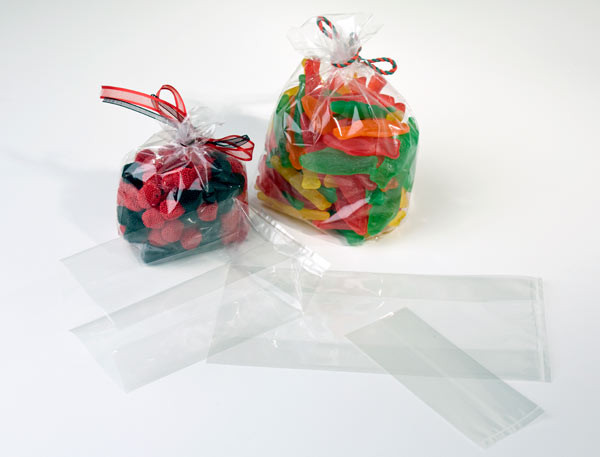 GB6 Sacs plastiques (à soufflet) 7,6x5,1x16,5 cm. 