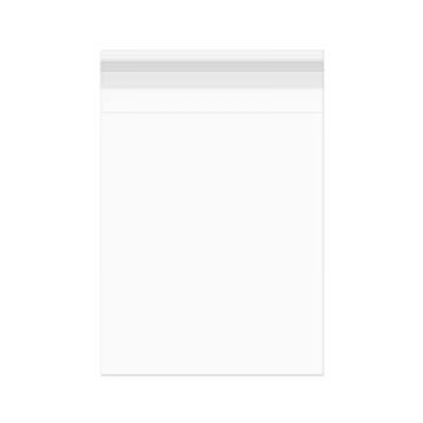 Sacs Plastiques 29,7 x 36,5cm Refermables par un Rabat Adhésif (100 Pièces) [B11M]