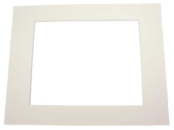 Passe partout Crème 7.5 x 11.5cm pour le découpage intérieur. 30.5 x 40.6cm (25 Pièces) [MS30042]