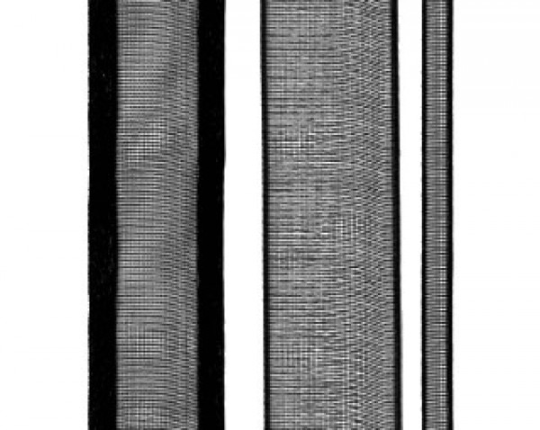 Ruban Mono Noir 1.5cm x 23 mètres  (1 Pièce)   [RIBBLK]