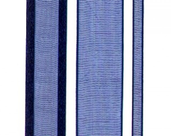 Ruban Bords Satiné bleu foncé 1.5cm x 23 mètres  (1 Pièce)   [RIBSENVY]