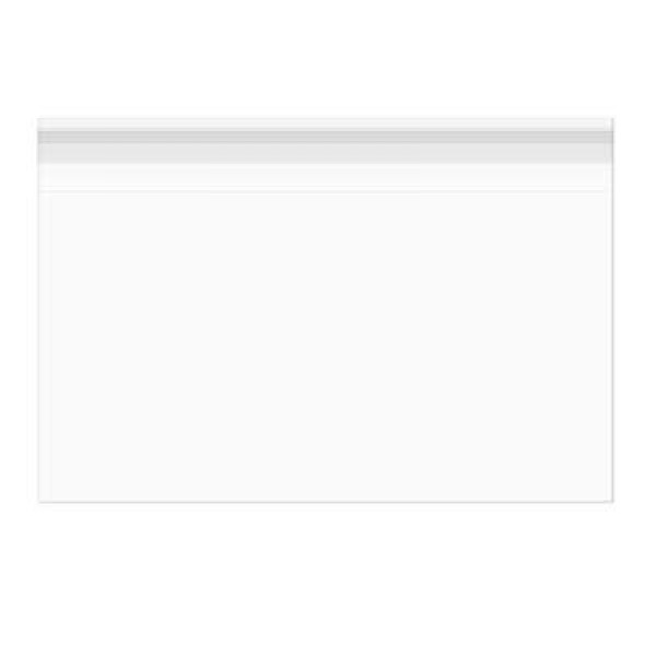 Sacs Plastiques 11x8+3cm Refermables par un Rabat Adhésif (100 Pièces) [B34]