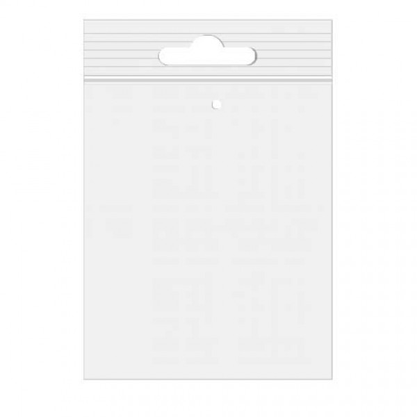 sachets zip à transparence cristalline + trou de suspension européen + trou d'aération 30,5 x 38,1cm (100 Pièces) [ZE1215V]