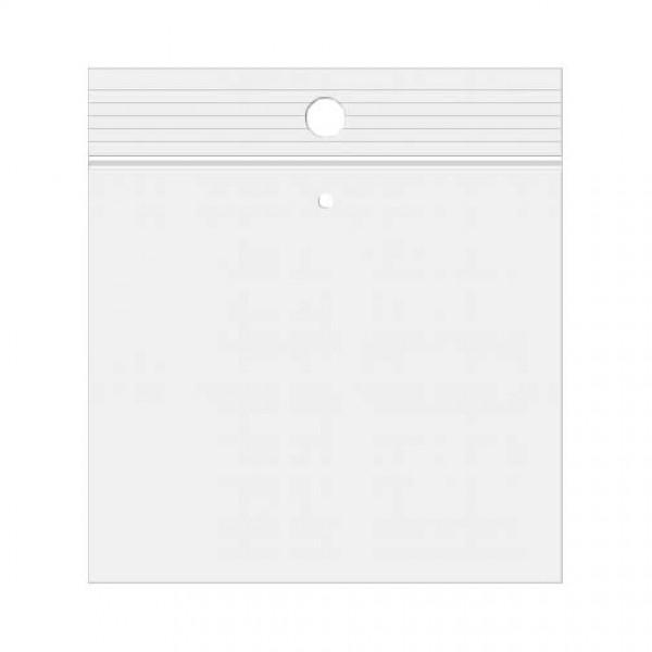 Sachets zip transparent avec trou 5x5 cm (100 Pièces) [ZR22V]