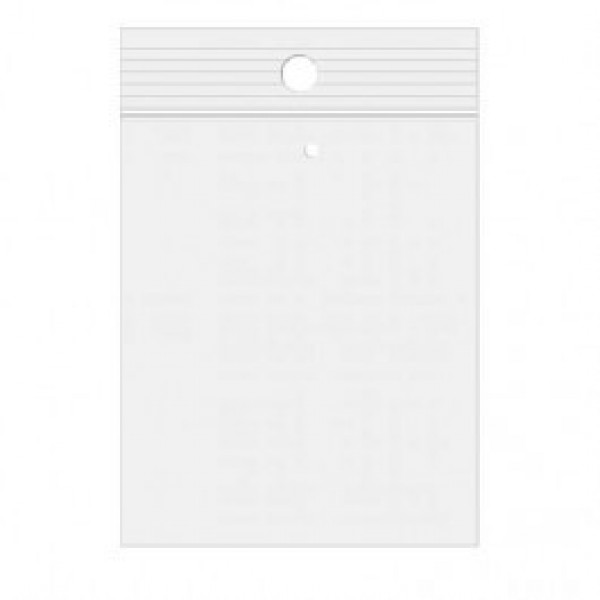 Sacs zip à transparence cristalline avec trou de suspension européen + trou d'aération 15,2 x 22,9cm (100 Pièces) [ZR69V]
