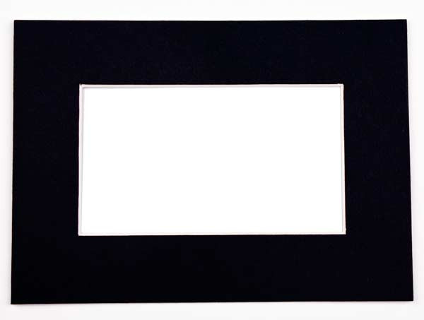 Passe partout Noir 27 x 34cm pour le découpage intérieur. 40.6 x 50.8cm (10 Pièces) [MS20047]