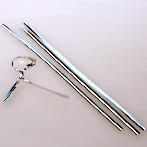 Plastique Armé - lien argent métallique 10.2 x .4cm (1000 Pièces) [TT4MS]