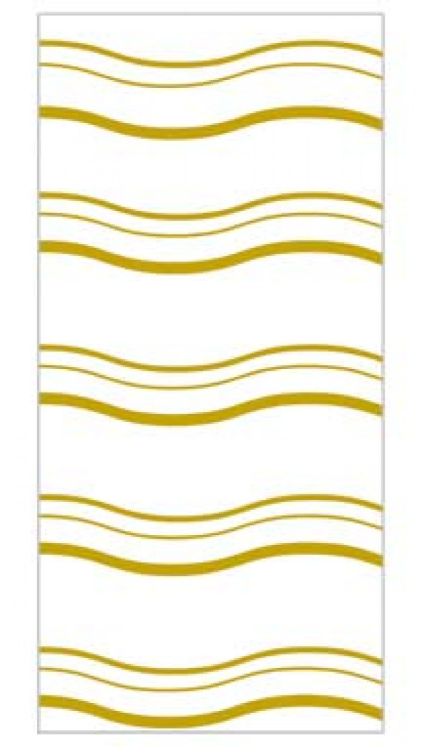Sacs à pliure latérale imprimés vagues 12,7 x 7,6 x 29,2cm (100 pièces) [CG5WV] En vente jusqu’à écoulement des stocks!