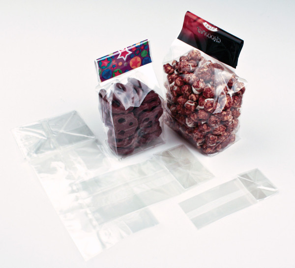 Sacs à fond carré Ultra Transparent à soufflets 7.6 x 5.1 x 16.5cm (100 pièces) [FGCC6]