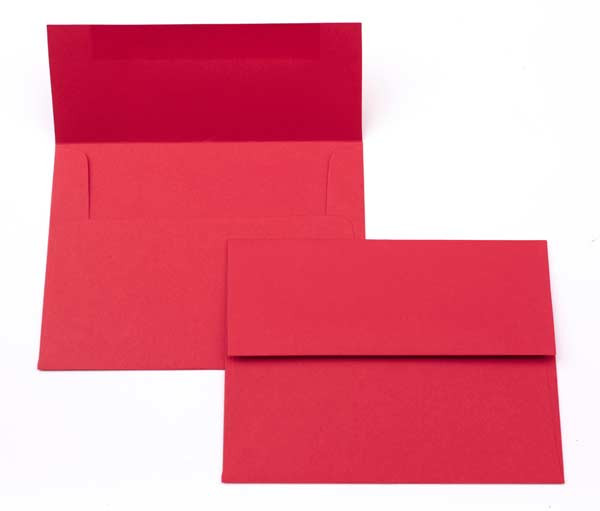 Enveloppes "Basis", Rouge 14.6 x 11.1cm (50 pièces) [EC218]