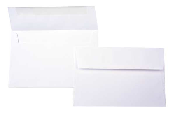 Enveloppes Bright, Blanche 16.5 x 12.1cm (50 Pièces) [E5102]