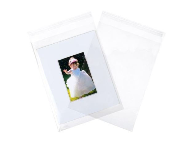 Sacs Plastiques 22x30+4cm Refermables par un Rabat Adhésif (100 Pièces) [BA4]