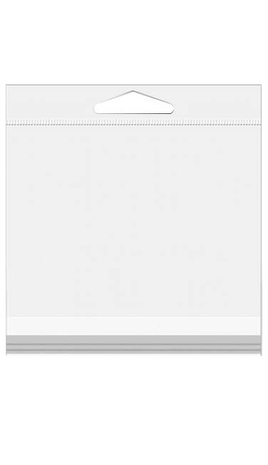 Sachets Cavalier refermables à transparence cristalline 15.9 x 15.9cm (100 Pièces) [HB66]