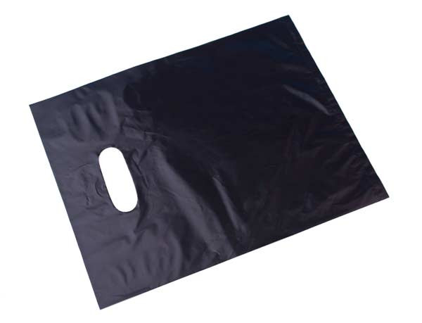 sacs de course noirs 200 x 250 mm PE 18 micron (100 pcs) [H810BK3] 