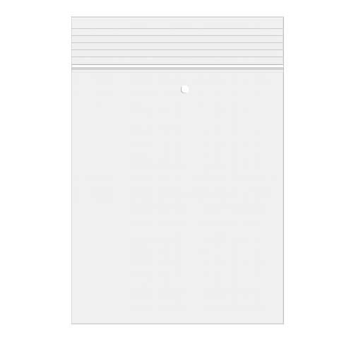 sachets zip à transparence cristalline avec trou d'aération 12,7 x 17,8cm (100 Pièces) [ZC57V]