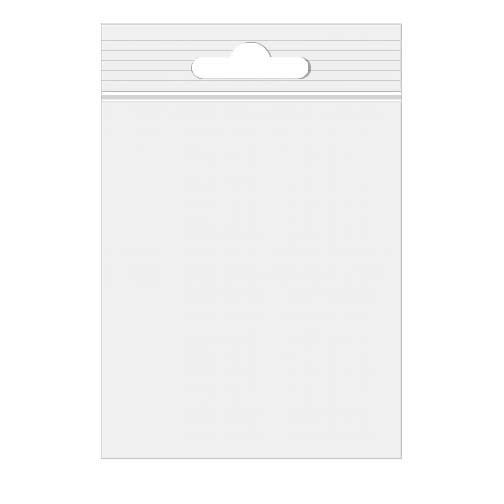 sachets zip à transparence cristalline + trou de suspension européen 25,4 x 33cm (100 Pièces) [ZE1013]