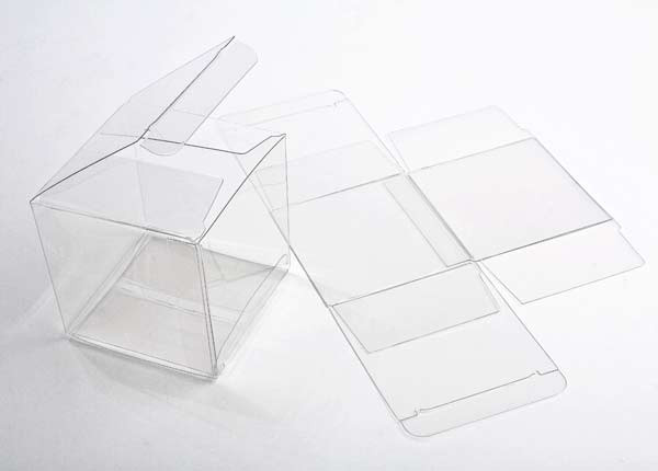 Boites cadeau plastique à transparence cristalline 7.6 x 7.6 x 7.6cm (25 Pièces) [FB58]