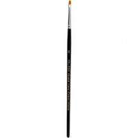 Pinceau acrylique Gold Line,  2 , l: 3 mm, Plat, 12pièces [HOB-10202]