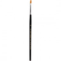 Pinceau acrylique Gold Line,  4 , l: 5 mm, Plat, 12pièces [HOB-10204]