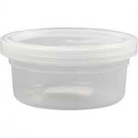 Pot en plastique avec couvercle, h: 38 mm, d: 84 mm, 20pièces, 125 ml [HOB-13173]