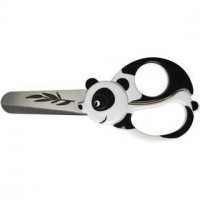 Ciseaux animaux pour enfants, L: 13 cm, Panda, 1pièce [HOB-1382]