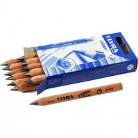 Ferby crayons graphite, mine: 6,25 mm, d: 10 mm, dureté B, 12pièces, L: 12 cm [HOB-14177]