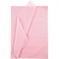 Papier de soie, feuille 50x70 cm,  14 gr, rose clair, 25flles [HOB-20088]