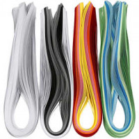 Bandes pour quilling, l: 5 mm, L: 78 cm, 12x100pièces, 120 gr [HOB-20799]