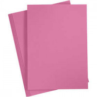 Card, A4 210x297 mm, 220 g, 10 pcs, pink [HOB-219029]