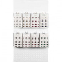 Pierres de strass, dim. 6+8+10 mm, Cônes ronds, 8x10Pqs. [HOB-24382]