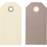 Étiquettes, dim. 10x5 cm,  250 gr, 20assortis [HOB-26330]