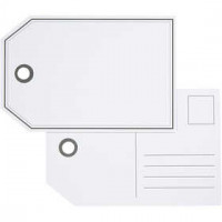 Etiquettes cadeaux / Cartes postales, dim. 15x10 cm,  300 gr, 10pièces [HOB-27992]