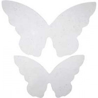 Ailes de papillon, dim. 12x7 cm, dim. 16x9,5 cm, 20pièces [HOB-28222]