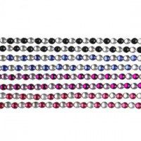 Autocollants, Pierres de strass, L: 15 cm, l: 4 mm, bleu, violet, rouge, noir, 8flles [HOB-28304]
