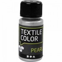 Texile Color, argent, nacré, 50ml [HOB-33689]
